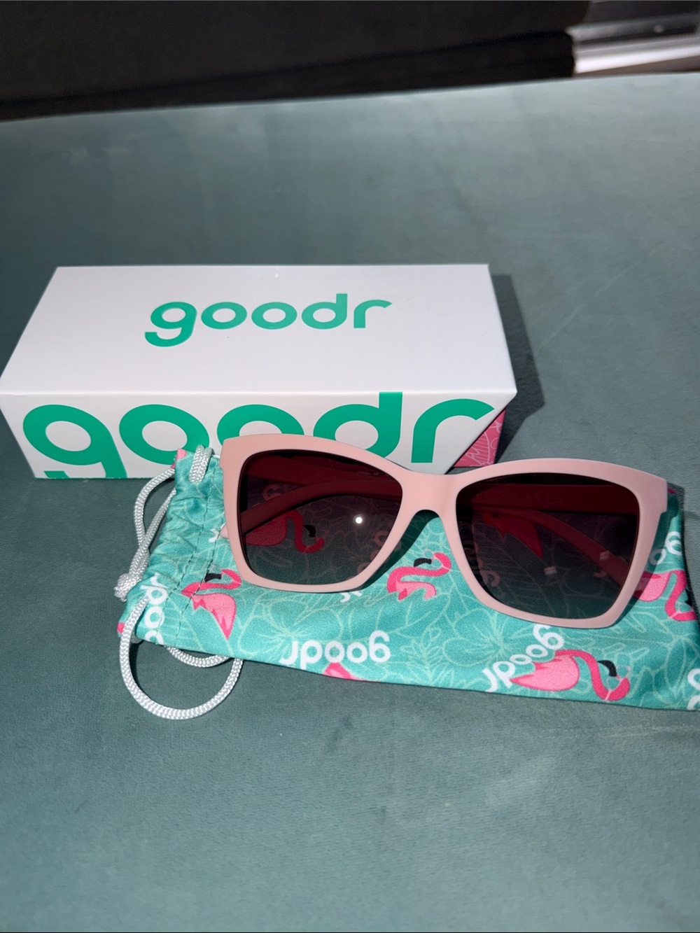 Goodr Pop G Sunglasses in Rosé Retail Therapy